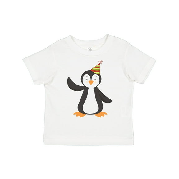Inktastic Cute Penguin, Baby Penguin, Penguin with Party Hat Boys or Girls Toddler T-Shirt