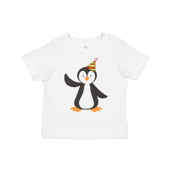 Inktastic Cute Penguin, Baby Penguin, Penguin with Party Hat Boys or Girls Toddler T-Shirt