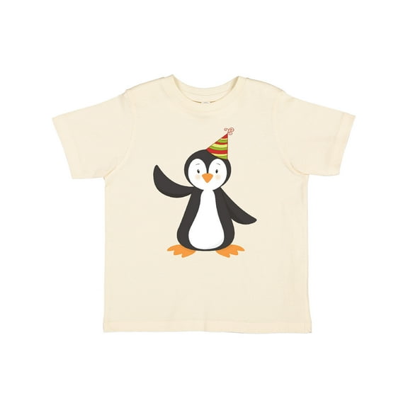 Inktastic Cute Penguin, Baby Penguin, Penguin with Party Hat Boys or Girls Toddler T-Shirt