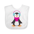 thumbnail image 1 of Inktastic Cute Penguin, Baby Penguin, Penguin with Scarf Boys or Girls Baby Bib, 1 of 4