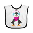 thumbnail image 1 of Inktastic Cute Penguin, Baby Penguin, Penguin with Scarf Boys or Girls Baby Bib, 1 of 4