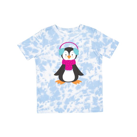 Inktastic Cute Penguin, Baby Penguin, Penguin with Scarf Boys or Girls Toddler T-Shirt