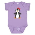 thumbnail image 1 of Inktastic Cute Penguin, Girl Penguin With Red Ribbon Boys or Girls Baby Bodysuit, 1 of 5