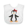 thumbnail image 1 of Inktastic Cute Penguin, Little Penguin, Penguin with Bow Boys or Girls Baby Bib, 1 of 4