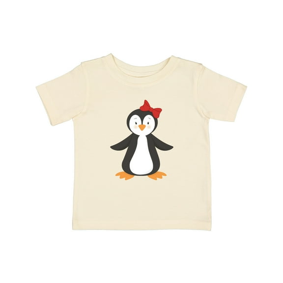 Inktastic Cute Penguin, Little Penguin, Penguin with Bow Boys or Girls Baby T-Shirt