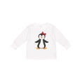 thumbnail image 1 of Inktastic Cute Penguin, Little Penguin, Penguin with Bow Boys or Girls Long Sleeve Toddler T-Shirt, 1 of 5