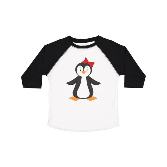 Inktastic Cute Penguin, Little Penguin, Penguin with Bow Boys or Girls Toddler T-Shirt