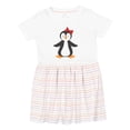 thumbnail image 1 of Inktastic Cute Penguin, Little Penguin, Penguin with Bow Girls Toddler Dress, 1 of 5