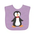 thumbnail image 1 of Inktastic Cute Penguin, Little Penguin, Penguin with Bow Tie Boys or Girls Baby Bib, 1 of 4