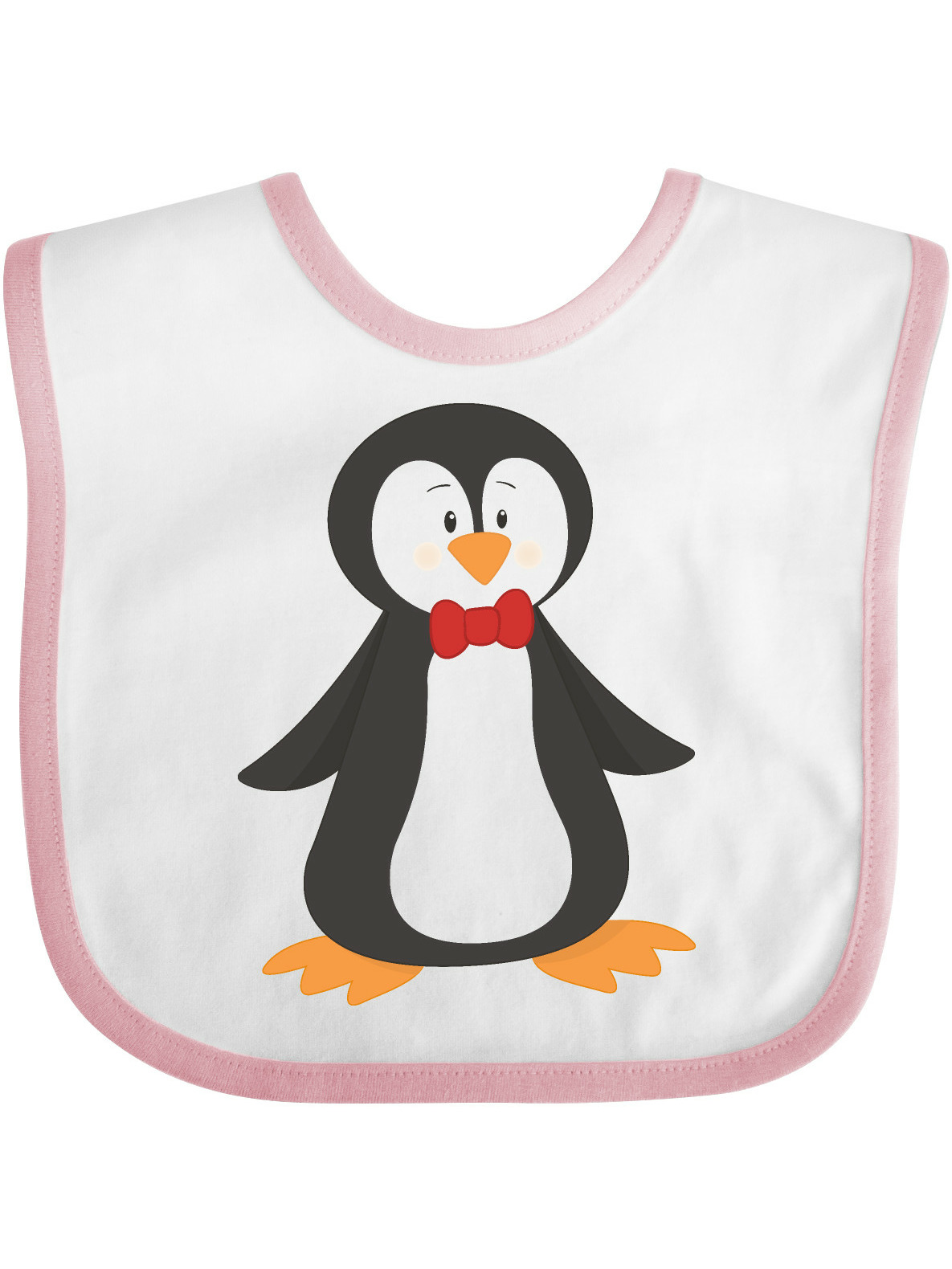 Little Penguin Waterproof Baby Feeding Bib – Light Blue main image 1