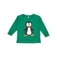 thumbnail image 1 of Inktastic Cute Penguin, Little Penguin, Penguin with Bow Tie Boys or Girls Long Sleeve Toddler T-Shirt, 1 of 5