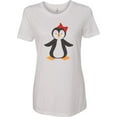 thumbnail image 1 of Inktastic Cute Penguin, Little Penguin, Penguin with Bow Women's T-Shirt, 1 of 5