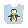 thumbnail image 1 of Inktastic Cute Penguin, Little Penguin, Penguin with Scarf Boys or Girls Baby Bib, 1 of 4