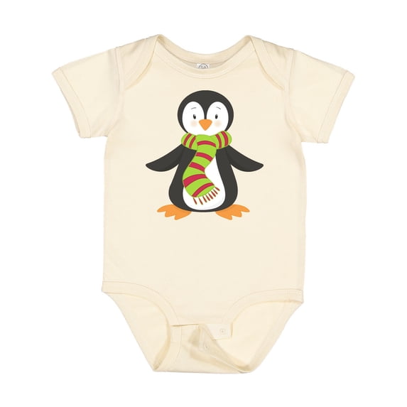 Inktastic Cute Penguin, Little Penguin, Penguin with Scarf Boys or Girls Baby Bodysuit