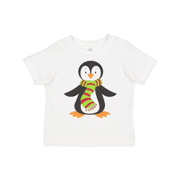 Inktastic Cute Penguin, Little Penguin, Penguin with Scarf Boys or Girls Toddler T-Shirt