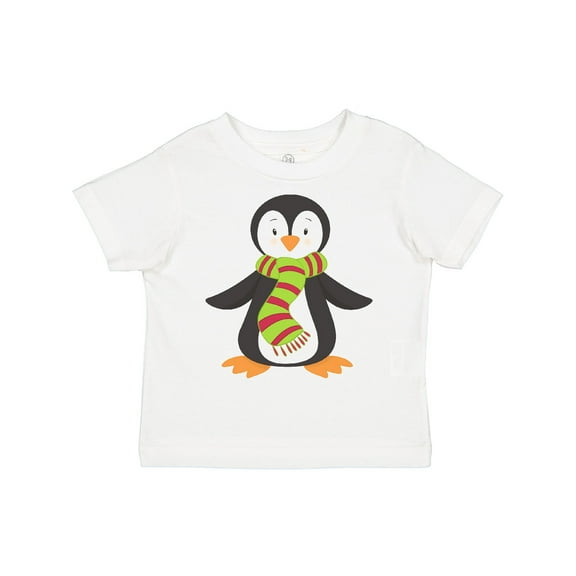 Inktastic Cute Penguin, Little Penguin, Penguin with Scarf Boys or Girls Toddler T-Shirt