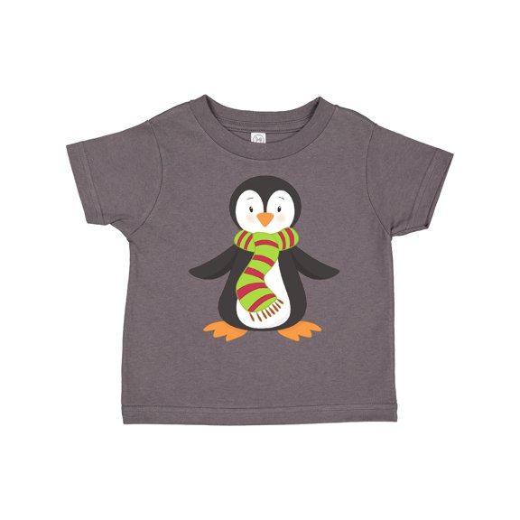 Inktastic Cute Penguin, Little Penguin, Penguin with Scarf Boys or Girls Toddler T-Shirt