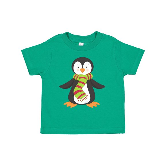 Inktastic Cute Penguin, Little Penguin, Penguin with Scarf Boys or Girls Toddler T-Shirt