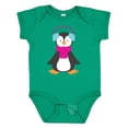 thumbnail image 1 of Inktastic Cute Penguin, Penguin With Ear Warmers, Scarf Boys or Girls Baby Bodysuit, 1 of 5