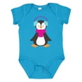 thumbnail image 1 of Inktastic Cute Penguin, Penguin With Ear Warmers, Scarf Boys or Girls Baby Bodysuit, 1 of 5