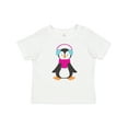 thumbnail image 1 of Inktastic Cute Penguin, Penguin With Ear Warmers, Scarf Boys or Girls Baby T-Shirt, 1 of 5
