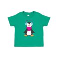 thumbnail image 1 of Inktastic Cute Penguin, Penguin With Ear Warmers, Scarf Boys or Girls Baby T-Shirt, 1 of 5