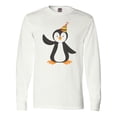 thumbnail image 1 of Inktastic Cute Penguin, Penguin With Party Hat Long Sleeve T-Shirt, 1 of 5