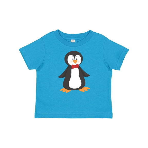 Inktastic Cute Penguin, Penguin With Red Bow Tie Boys or Girls Baby T-Shirt