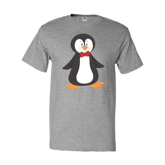 Inktastic Cute Penguin, Penguin With Red Bow Tie T-Shirt
