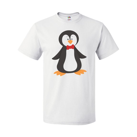 Inktastic Cute Penguin, Penguin With Red Bow Tie T-Shirt