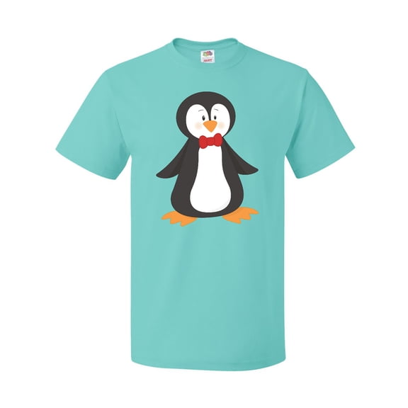 Inktastic Cute Penguin, Penguin With Red Bow Tie T-Shirt