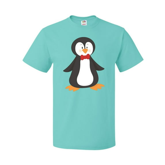 Inktastic Cute Penguin, Penguin With Red Bow Tie T-Shirt