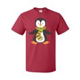 thumbnail image 1 of Inktastic Cute Penguin, Penguin With Striped Scarf T-Shirt, 1 of 5