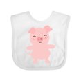 thumbnail image 1 of Inktastic Cute Pig Boys or Girls Baby Bib, 1 of 4