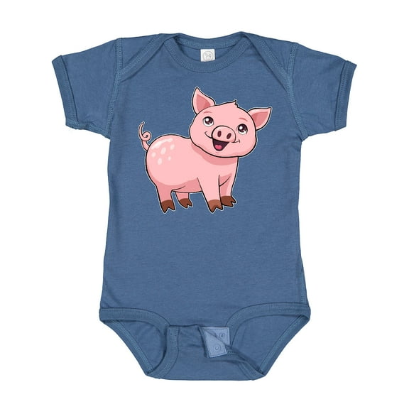 Inktastic Cute Pig Boys or Girls Baby Bodysuit