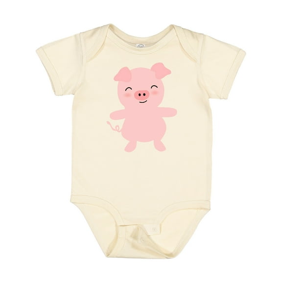 Inktastic Cute Pig Boys or Girls Baby Bodysuit