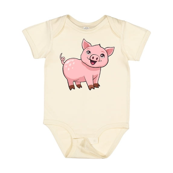 Inktastic Cute Pig Boys or Girls Baby Bodysuit