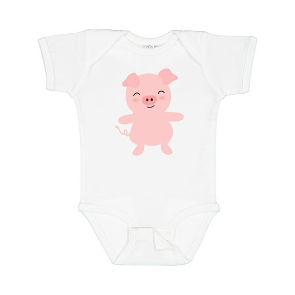 Inktastic Cute Pig Boys or Girls Baby Bodysuit
