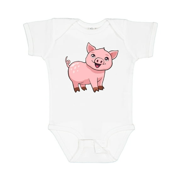 Inktastic Cute Pig Boys or Girls Baby Bodysuit
