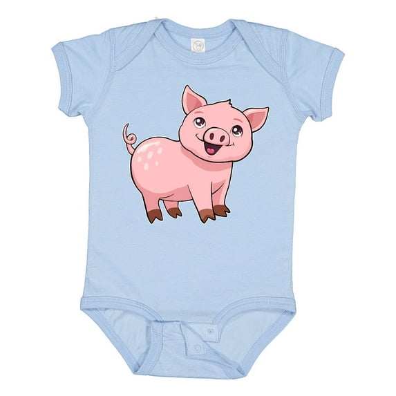 Inktastic Cute Pig Boys or Girls Baby Bodysuit