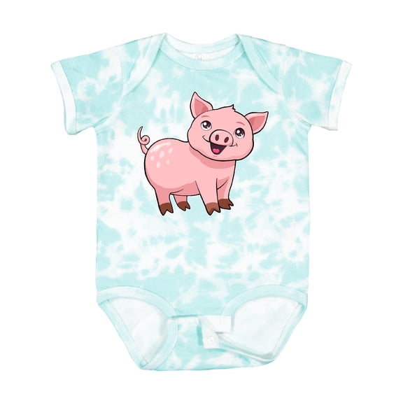 Inktastic Cute Pig Boys or Girls Baby Bodysuit