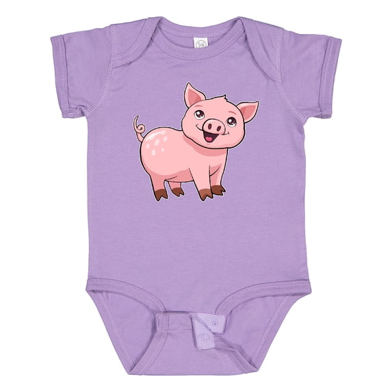 Inktastic Cute Pig Boys or Girls Baby Bodysuit