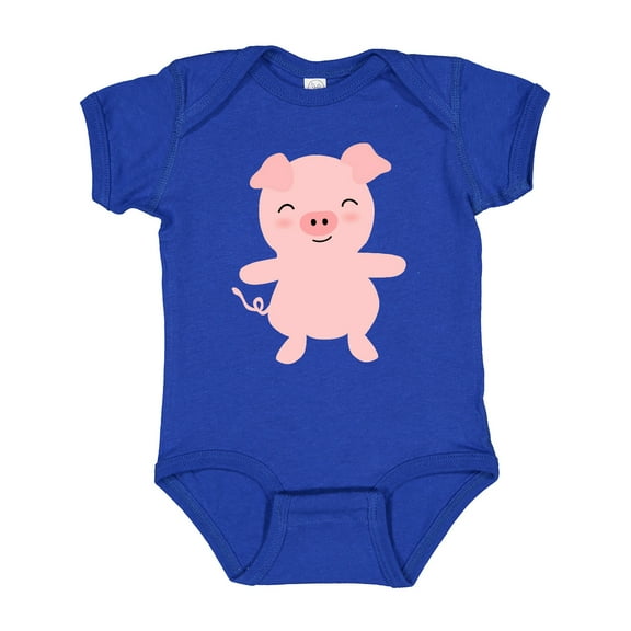 Inktastic Cute Pig Boys or Girls Baby Bodysuit