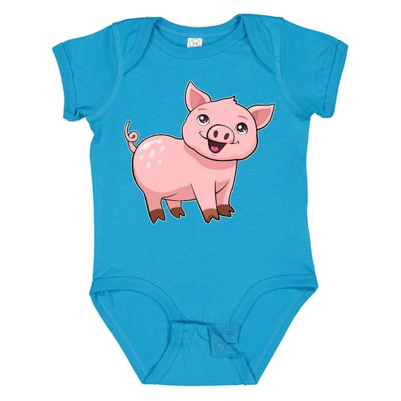 Inktastic Cute Pig Boys or Girls Baby Bodysuit