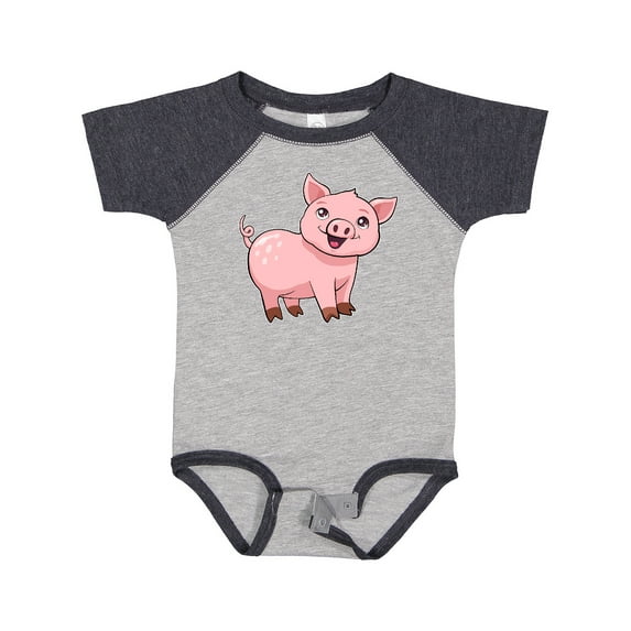 Inktastic Cute Pig Boys or Girls Baby Bodysuit