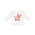 thumbnail image 1 of Inktastic Cute Pig Boys or Girls Long Sleeve Toddler T-Shirt, 1 of 5