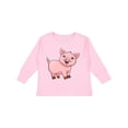 thumbnail image 1 of Inktastic Cute Pig Boys or Girls Long Sleeve Toddler T-Shirt, 1 of 5