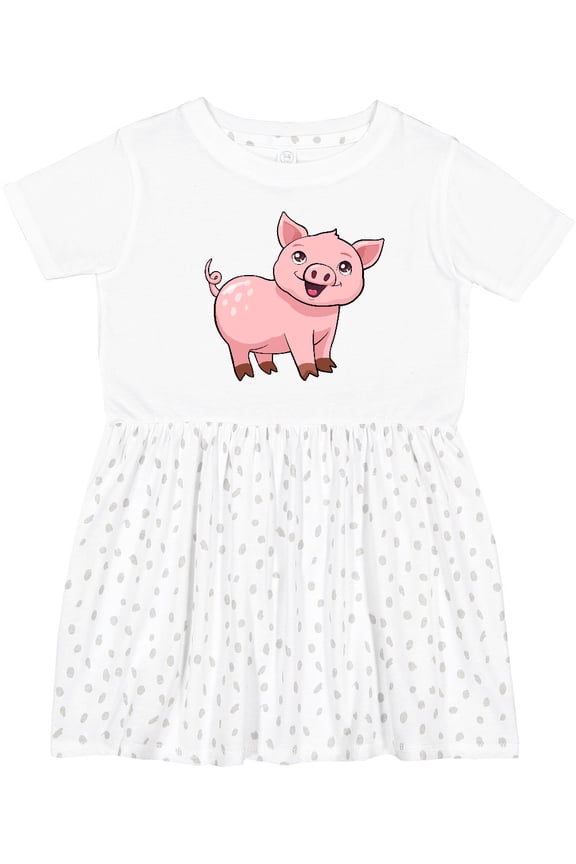 Cute Pig Girls Toddler Dress