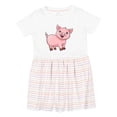 thumbnail image 1 of Inktastic Cute Pig Girls Toddler Dress, 1 of 5