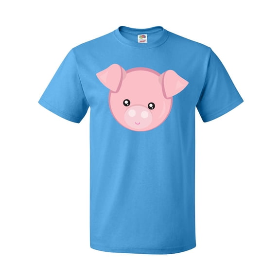 Inktastic Cute Pig, Little Pig, Pig Head, Pink Pig T-Shirt